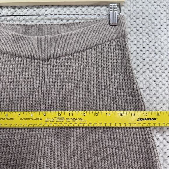 Gap Pants Womens S Tall Cool Brown Knit High Rise Wide Leg PullOn Sweatpants - Picture 9 of 14